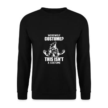 Costume de loup-garou Ce n’est pas une chemise Cosume - Sweat-shirt Unisexe - noir - Devant - Alina (178cm) & Michal (187cm)