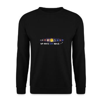 Pluto 1930-2006 Never Forget - Unisex Pullover - Schwarz - Vorne - Alina (178cm) & Michal (187cm)