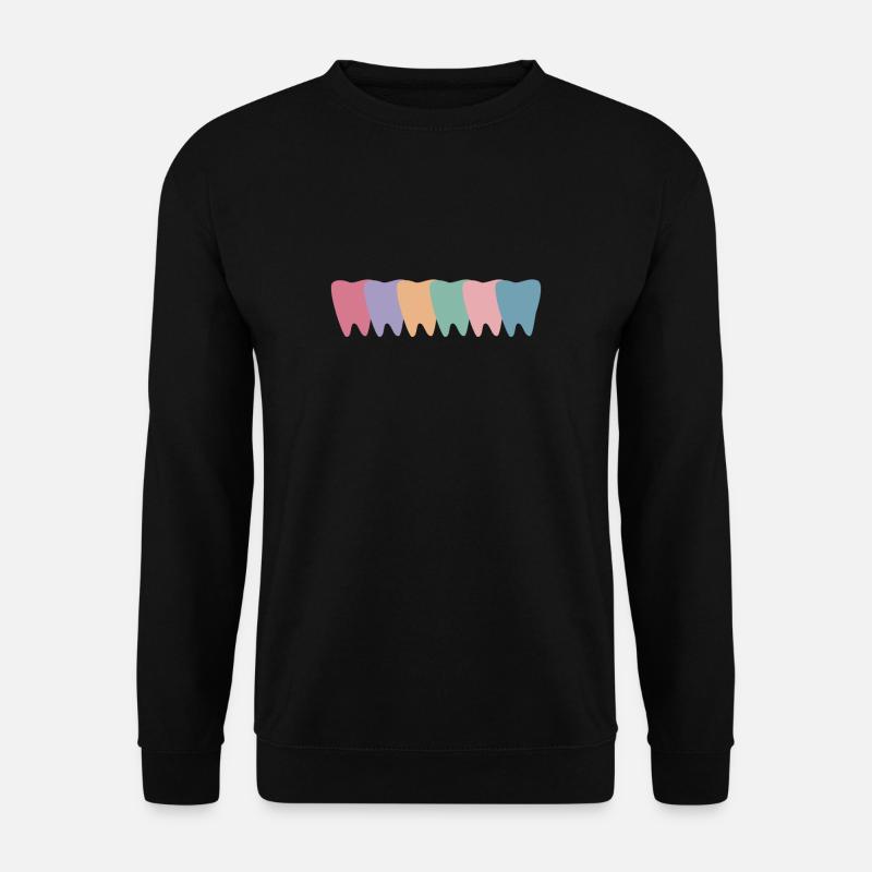 Vintage Retro Zähne Zahnarzt - Unisex Pullover - Schwarz