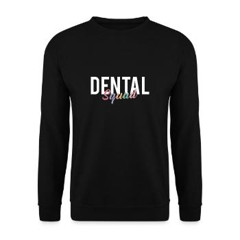 Chemise d’escouade dentaire Cadeau Dentiste - Sweat-shirt Unisexe - noir - Devant - Alina (178cm) & Michal (187cm)