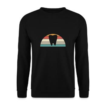 Dentiste dentaire rétro vintage - Sweat-shirt Unisexe - noir - Devant - Alina (178cm) & Michal (187cm)