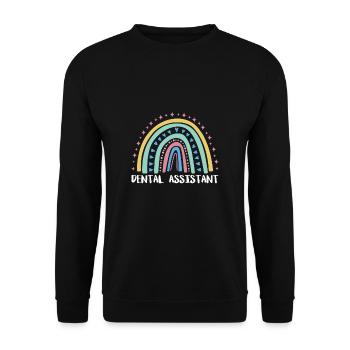 Assistante dentaire Chemise Cadeau Dentiste - Sweat-shirt Unisexe - noir - Devant - Alina (178cm) & Michal (187cm)