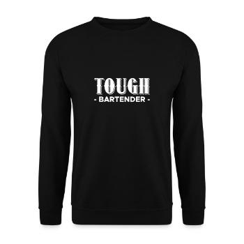 Cadeau de chemise de barman dur - Sweat-shirt Unisexe - noir - Devant - Alina (178cm) & Michal (187cm)