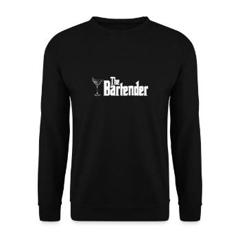 La chemise barman cadeau barman - Sweat-shirt Unisexe - noir - Devant - Alina (178cm) & Michal (187cm)