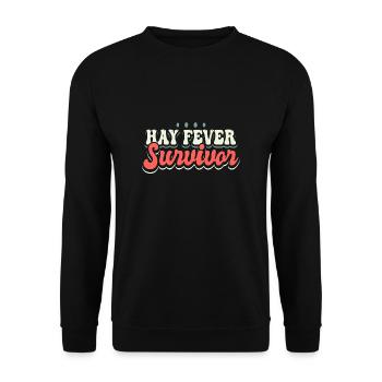 Hay Fever Survivor Shirt Gift - Unisex Sweatshirt - black - Front - Alina (178cm) & Michal (187cm)