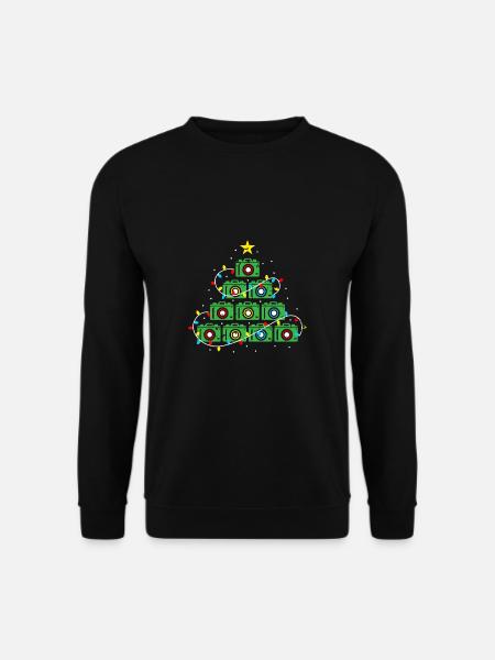 Ugly Christmas Weihnachten Weihnachtsbaum - Unisex Pullover - Schwarz