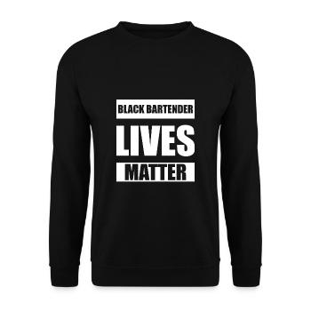 Chemise Black Barate Lives Matter - Sweat-shirt Unisexe - noir - Devant - Alina (178cm) & Michal (187cm)