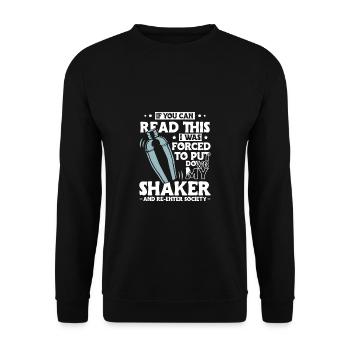 Si vous pouvez lire ceci, j’ai été forcé de déposer - Sweat-shirt Unisexe - noir - Devant - Alina (178cm) & Michal (187cm)
