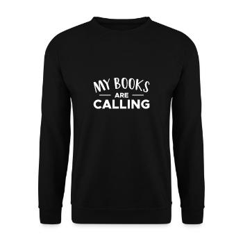 Mes livres appellent Shirt Gift - Sweat-shirt Unisexe - noir - Devant - Alina (178cm) & Michal (187cm)