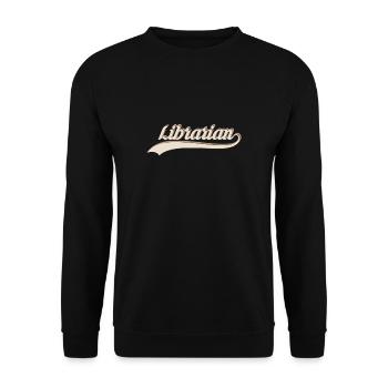 Cadeau de chemise de bibliothécaire rétro vintage - Sweat-shirt Unisexe - noir - Devant - Alina (178cm) & Michal (187cm)
