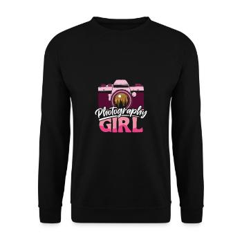 Photographie Fille Chemise Cadeau - Sweat-shirt Unisexe - noir - Devant - Alina (178cm) & Michal (187cm)