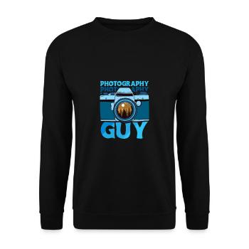 Photographie Guy Chemise Cadeau - Sweat-shirt Unisexe - noir - Devant - Alina (178cm) & Michal (187cm)