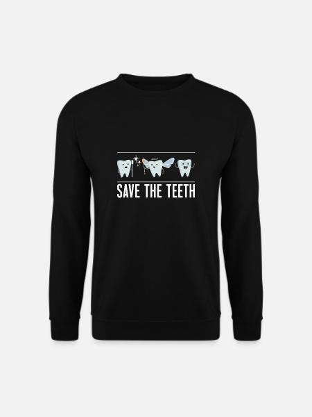 Save The Teeth - Unisex Sweatshirt - black
