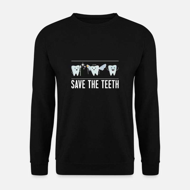 Save The Teeth - Unisex Sweatshirt - black
