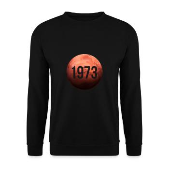 50e anniversaire Mars 1973 Cadeau de chemise - Sweat-shirt Unisexe - noir - Devant - Alina (178cm) & Michal (187cm)
