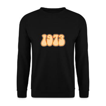 50e anniversaire Vintage Retro 1973 Chemise - Sweat-shirt Unisexe - noir - Devant - Alina (178cm) & Michal (187cm)