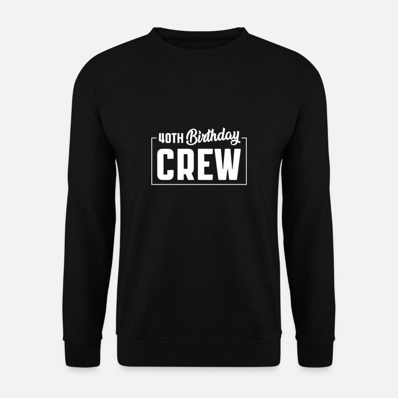 40th Birthday Crew Shirt Geschenk 1983 - Unisex Pullover - Schwarz