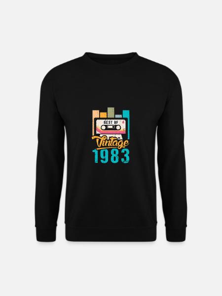 Best Of 1983 Kassette 40. Geburtstag - Unisex Pullover - Schwarz