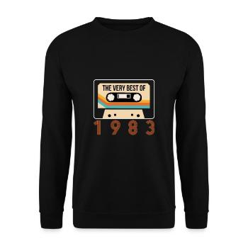 The Very Best Of Cassette 1983 40th Birthday - Unisex Sweatshirt - black - Front - Alina (178cm) & Michal (187cm)