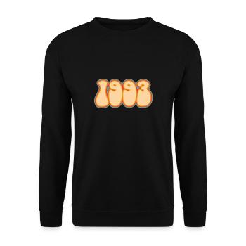 Cadeau de chemise Vintage Retro 1993 - Sweat-shirt Unisexe - noir - Devant - Alina (178cm) & Michal (187cm)