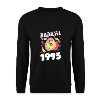 Radical depuis 1993 Cadeau Chemise 30e anniversaire - Sweat-shirt Unisexe - noir - Devant - Alina (178cm) & Michal (187cm)