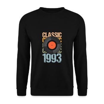 Record classique 1993 30e anniversaire - Sweat-shirt Unisexe - noir - Devant - Alina (178cm) & Michal (187cm)