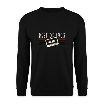 Best Of 1993 Cassette Shirt Cadeau - Sweat-shirt Unisexe - noir - Devant - Alina (178cm) & Michal (187cm)