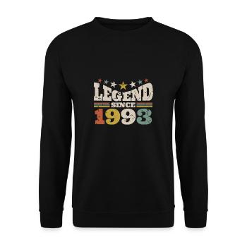Légende depuis 1993 30e anniversaire Cadeau de chemise - Sweat-shirt Unisexe - noir - Devant - Alina (178cm) & Michal (187cm)