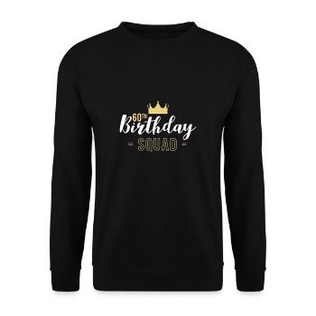 60th Birthday Squad 1963 60th Birthday Shirt - Sweat-shirt Unisexe - noir - Devant - Alina (178cm) & Michal (187cm)