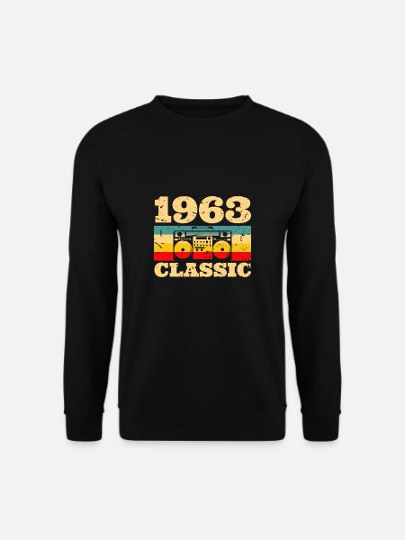 Classic Radio 1963 60. Geburtstag Shirt Geschenk - Unisex Pullover - Schwarz