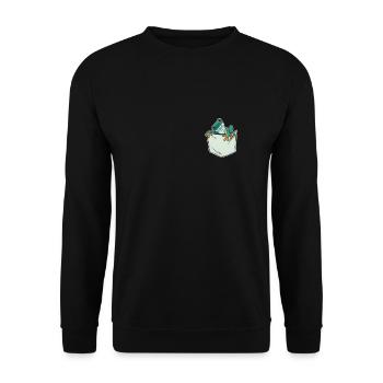 Chest Pocket Shirt Tree Frog Tree Frog - Unisex Sweatshirt - black - Front - Alina (178cm) & Michal (187cm)