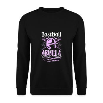 Baseball Abuela Chemise Cadeau Grand-mère Grand-mère - Sweat-shirt Unisexe - noir - Devant - Alina (178cm) & Michal (187cm)
