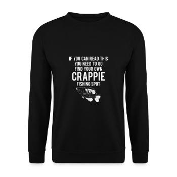 If You Can Read This You Need To Go Find Your Own - Unisex Sweatshirt - black - Front - Alina (178cm) & Michal (187cm)
