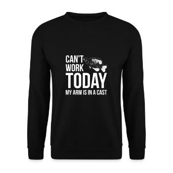 Cant Work Today - Unisex Sweatshirt - black - Front - Alina (178cm) & Michal (187cm)