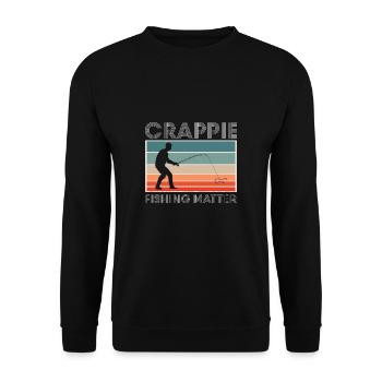 Crappie Fishing Matter Shirt Gift - Unisex Sweatshirt - black - Front - Alina (178cm) & Michal (187cm)