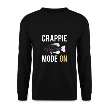 Crappie Fashion On Shirt Gift - Unisex Sweatshirt - black - Front - Alina (178cm) & Michal (187cm)