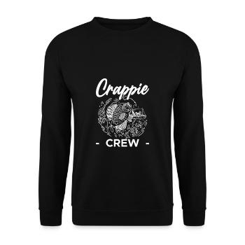 Crappie Crew Shirt Gift - Unisex Sweatshirt - black - Front - Alina (178cm) & Michal (187cm)