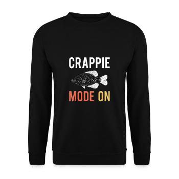 Crappie Fashion On Shirt Gift - Unisex Sweatshirt - black - Front - Alina (178cm) & Michal (187cm)