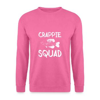 Cadeau de chemise Crappie Squad - Sweat-shirt Unisexe - rose - Devant