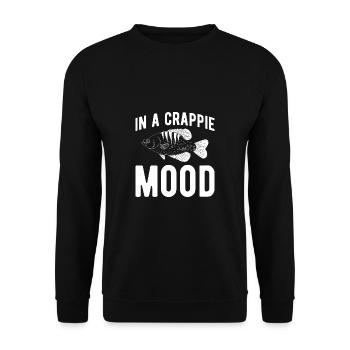 In A Crappie Mood Shirt Gift - Unisex Sweatshirt - black - Front - Alina (178cm) & Michal (187cm)