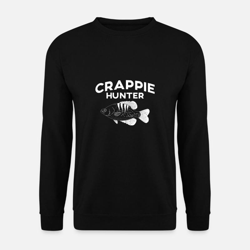Crappie Hunter Shirt Gift - Unisex Sweatshirt - black