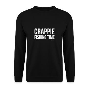 Crappie Fishing Time Shirt Gift - Unisex Sweatshirt - black - Front - Alina (178cm) & Michal (187cm)