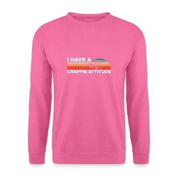 Vintage Retro J’ai une attitude de merde - Sweat-shirt Unisexe - rose - Devant