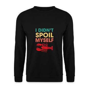 I Didnt Spil Myself Shirt Crawfish - Unisex Pullover - Schwarz - Vorne - Alina (178cm) & Michal (187cm)