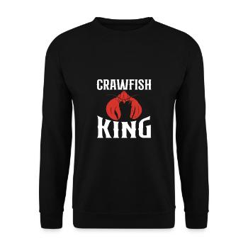 Crawfish King Shirt Gift Father's Day - Unisex Sweatshirt - black - Front - Alina (178cm) & Michal (187cm)