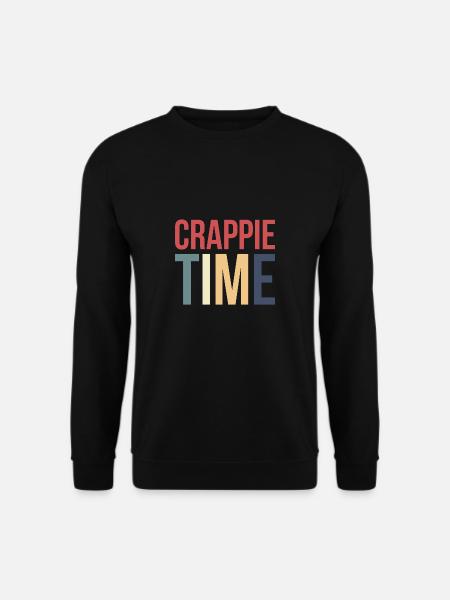 Crappie Time Shirt Gift - Unisex Sweatshirt - black