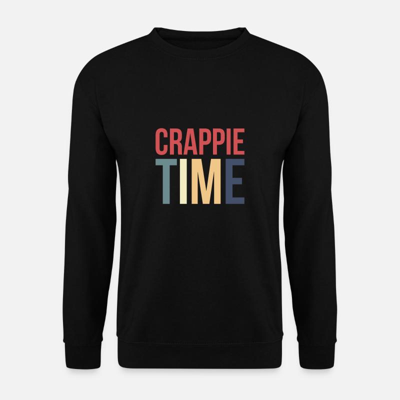 Crappie Time Shirt Geschenk - Unisex Pullover - Schwarz