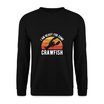 Je suis prêt pour une chemise d’écrevisse - Sweat-shirt Unisexe - noir - Devant - Alina (178cm) & Michal (187cm)