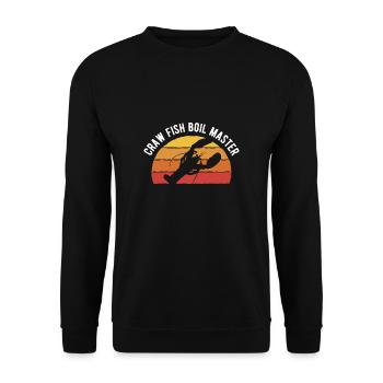 Crawfish Boil Master Shirt Gift - Unisex Sweatshirt - black - Front - Alina (178cm) & Michal (187cm)