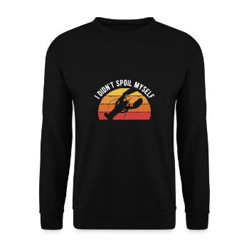 I Didnt Spil Myself Shirt Crawfish - Unisex Pullover - Schwarz - Vorne - Alina (178cm) & Michal (187cm)